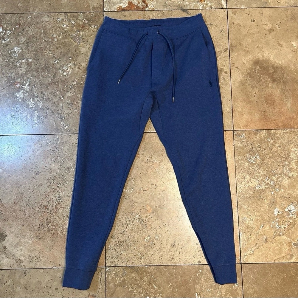 Polo Ralph Lauren Men’s Double Knit Jogger Sweatpants Navy Blue Athletic Small